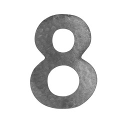Číslo domové 8, 120x80x3mm, zdobené, bez povrchovej úpravy Číslo domové 8, 120x80x3mm, zdobené, bez povrchovej úpravy